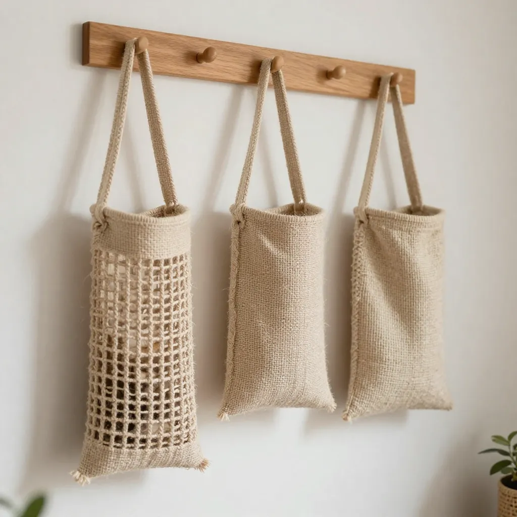 Woven baskets and natural storage containers